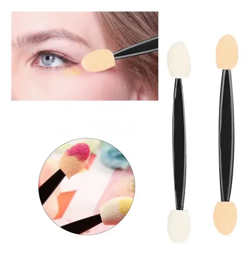 L X 100pcs Mujer Pincel Esponja Doble Cara Para Sombra De 2