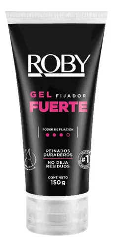 Roby Gel Fijador Fuerte Peinados Duraderos 150g