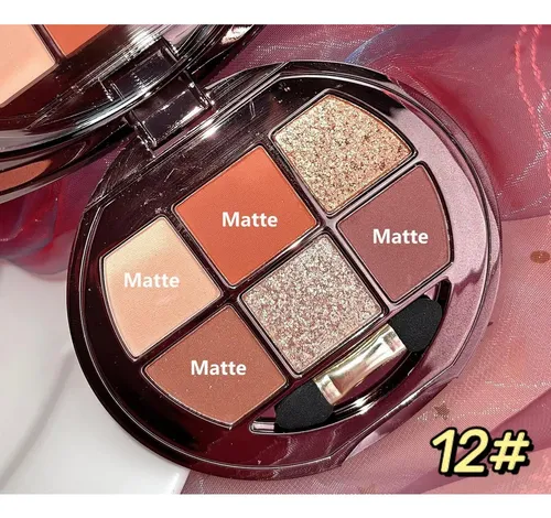 Paleta Glitter Xfexm 6 Colores