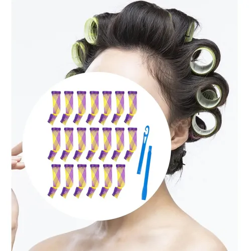 20 Rulos Espiral Sin Calor, Herramienta Para Rizar El Cabell
