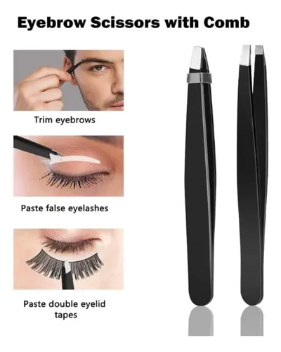 For 12 Uds Herramientas For Cejas Pinzas Tijeras De *yy