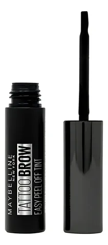 Maybelline tattoo brow easy peel off gel de cejas semi permanente color black brown