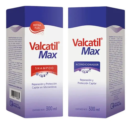 Pack de Shampoo y Acondicionador Valcatil Max Anticaída de 300 ml