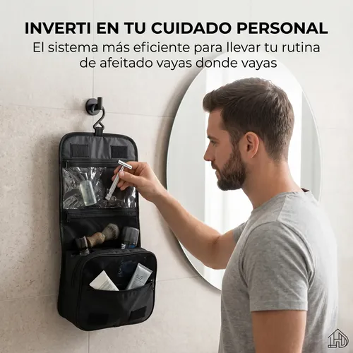 Neceser Porta Cosmeticos Viaje Gancho Maquillaje Cremas