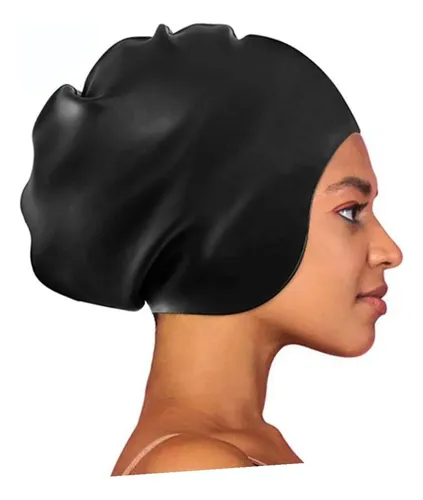 Gorro De Natación De Silicona Grande For Mujeres Y Adultos