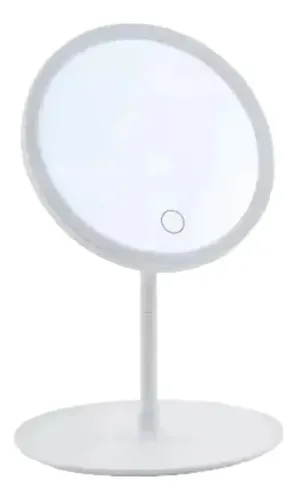 Espejo De Maquillaje Luz Led Touch Usb Regulable Aro Led