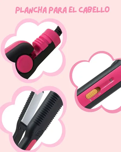 Plancha De Pelo Ajustable Cerámica Profesional Compacta