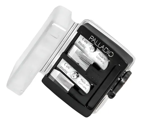 Sacapuntas Cosmético Palladio Doble Barril Acero Inoxidable