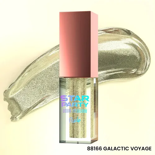 Sombra Líquida Dorada Rude Cosmetics Galactic Volage Brillante Star Party