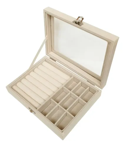 Organizador De Joyas Caja Alhajero Maquillaje Colores