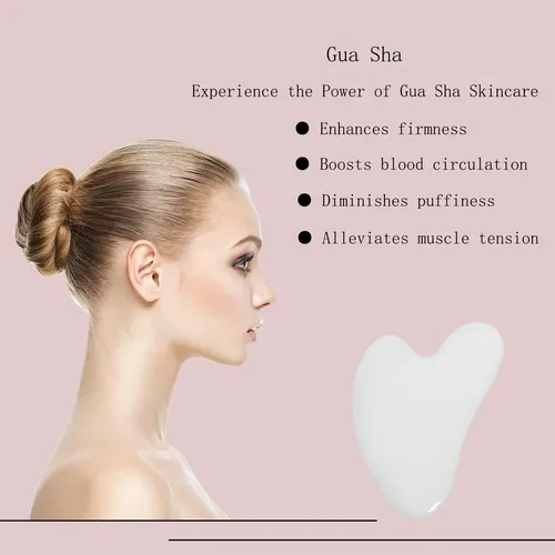 Gua Sha Yamhoho Masajeador Facial Y Corporal Blanco
