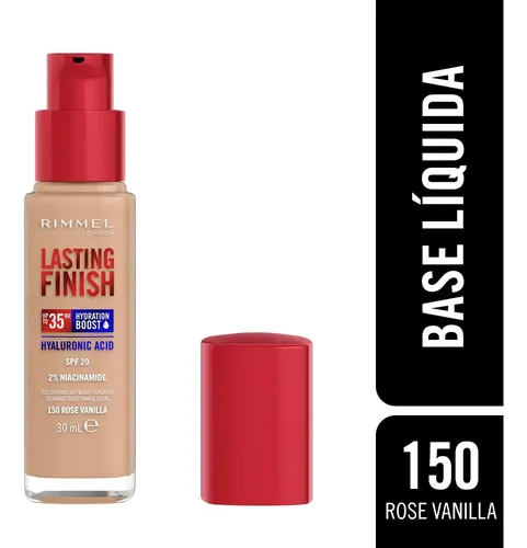 Base Líquida Rimmel London Lasting Finish 35 Hs 150 – Rose Vanilla