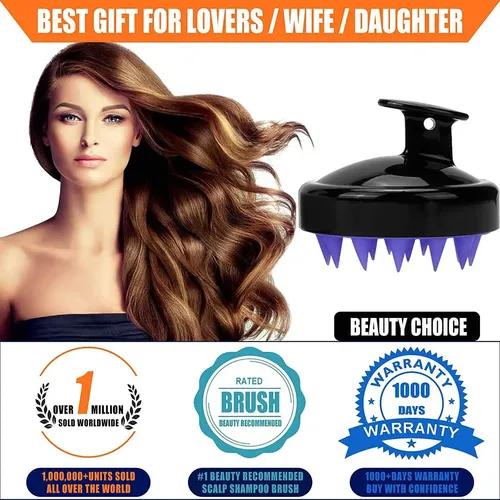 Paquete De 2 Cepillos Masajeadores For Cabello Y Cuero Cabe