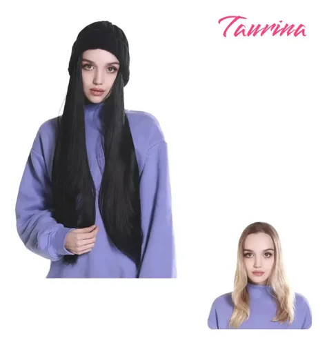 Peluca Gorro Pelugorra Invierno Extensión Super Larga Hw10