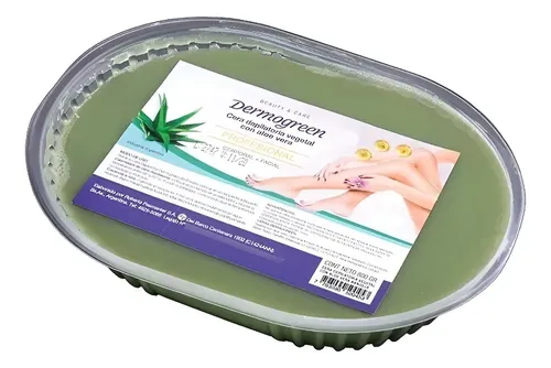 Dermogreen Cera Depilatoria Vegetal Aloe Vera Bandeja 800g