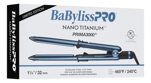 Plancha De Pelo Babylisspro Nano Titanium Prima3000 1 1/4