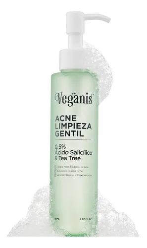 Veganis Gel Acne Limpieza Gentil 150 Ml S/tacc Cruelty Free Todas Día/noche