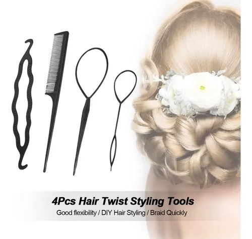 Kit De Herramientas De Peluquería, 4 Piezas, Para Peinar El