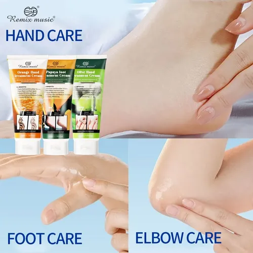 Crema Manos Pies Exfoliante Aceite De Oliva Cuidado De La L