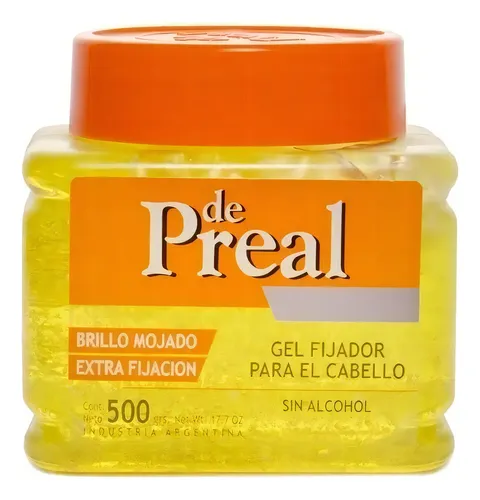Gel Fijador Brillo Mojado Sin Alcohol Pote X 500g De Preal