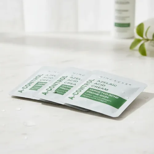 Nine Less Sachet X4 De A-control Azelaic Acid Crema Todo Tipo De Piel Día/noche