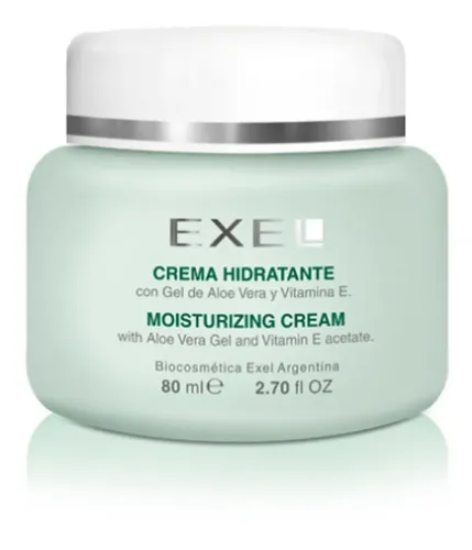 Crema Hidratante Antiage Exel Áloe Vera Y Vitamina E 80 Ml