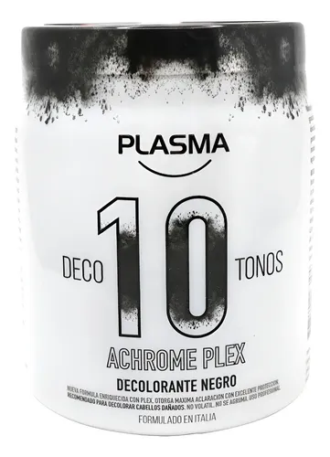 Polvo Decolorante Negro Plex Aclara 10 Tonos Plasma 500grs