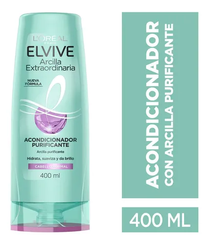 Acondicionador Detox Arcilla Elvive L’Oréal 400ml