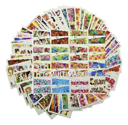 48 Stickers Al Agua Diseños Varios Deco Uñas Nai Art