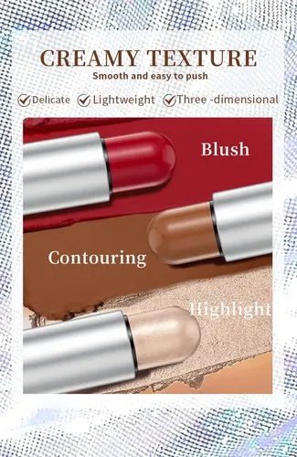 Paleta De Maquillaje Multifuncional Iluminador, Rubor Y Cont