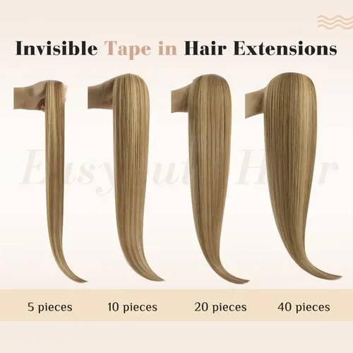 Cinta Adhesiva Invisible Para El Cabello Con Extensión Inyec