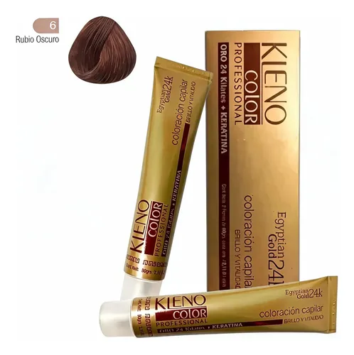 Coloracion Profesional Kleno Egyptian Oro 24k 2 Unid 60g C/u