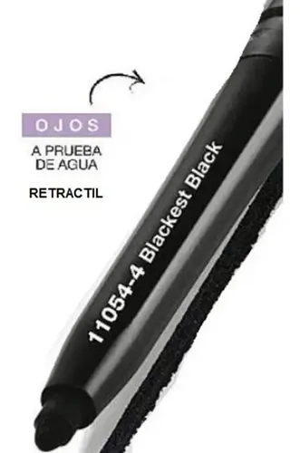 Lapiz Delineador Retractil Ojos Avon Glimmerstick Negro
