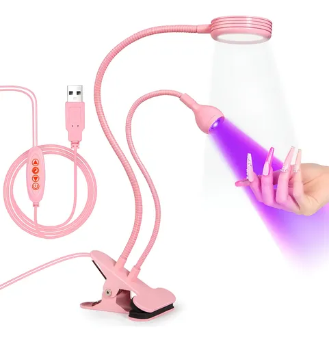 Lámpara Led De Uñas Uv Secado Rápido Portátil Cuello De Pato