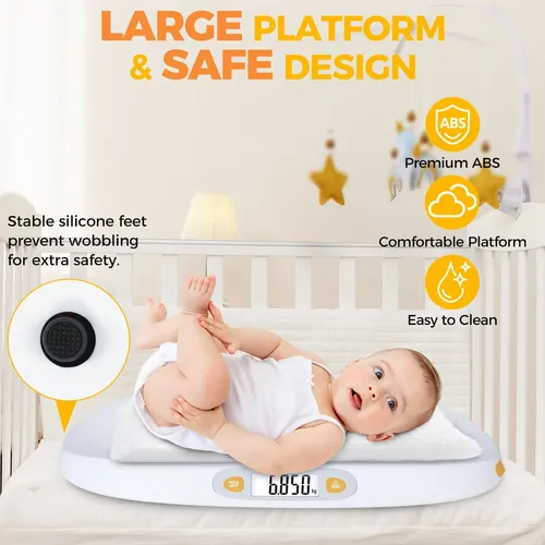 Balanza Digital Para Bebés Tipre 25 Kg Con Cinta Métrica Y P