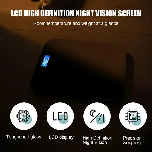 Báscula Inteligente Vanwoke 26×26cm Digital Para Baño