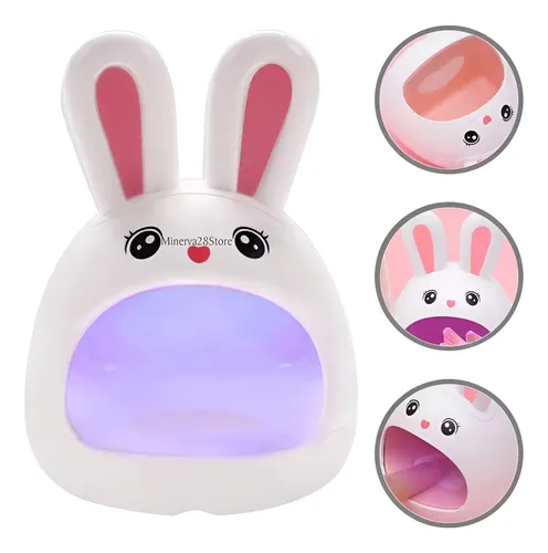Cabina Mini Para Secado De Uñas Conejito 24w Uvled Soft Gel