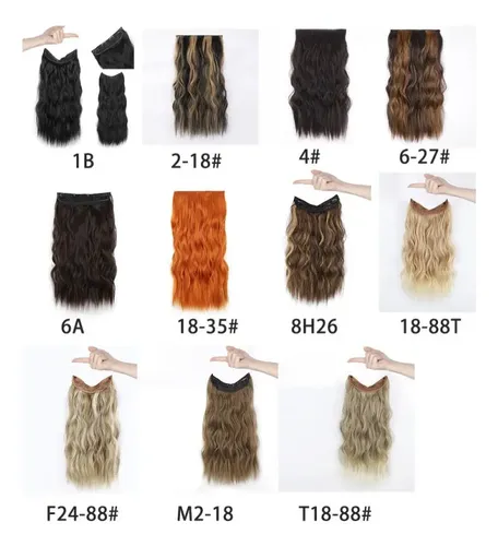 Extensiones De Cabello Simil Natural Organico Taurina Estilo Extensiones, Cobrizo 18-35 De 50cm – 1 Mecha Por Paquete