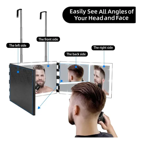 Espejo Triple Vanexiss Con Luces Led Para Maquillaje Negro