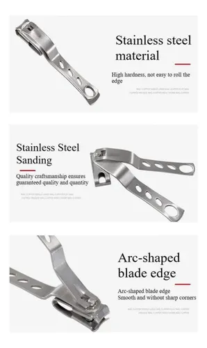 Cortauñas De Acero Inoxidable, Giratorio 360° Y Portátil Stainless Steel Nail Clipper