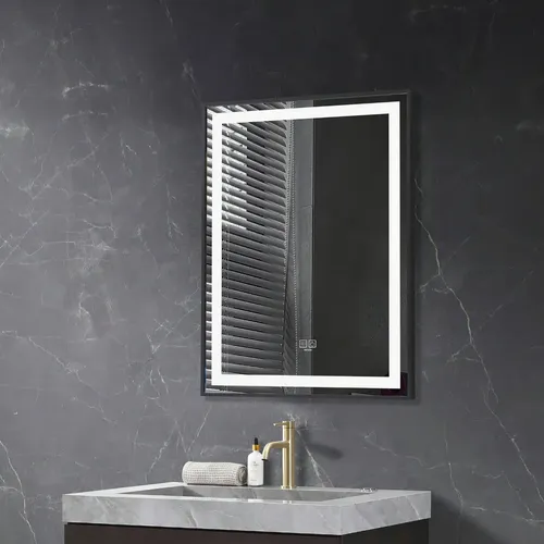 Espejo Led Rectangular 80×60 Táctil Antiempañante Macson