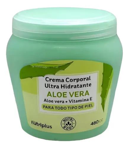 Crema Corporal Aloe Vera Y Vitamina Y Nutriplus 480gr