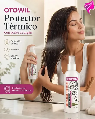 Protector Termico En Spray + Aceite Argan Anti-frizz X180ml