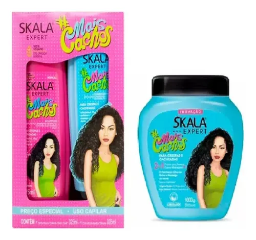 Skala Shampoo Acondicionador + Mascara Mais Cachos Kit