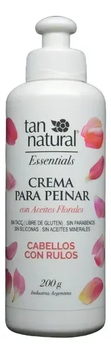 Crema Para Peinar Rulos Tan Natural 200ml Aceites Florales