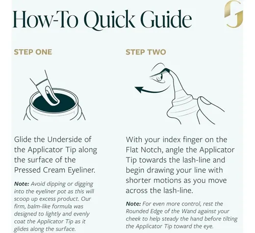 Dúo Delineador Guide Beauty, Lápiz Y Crema Larga Duración