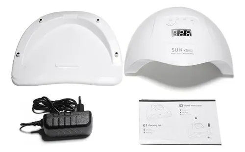 Cabina para uñas SunX5 MAX Blanca 120W Original Uv Led