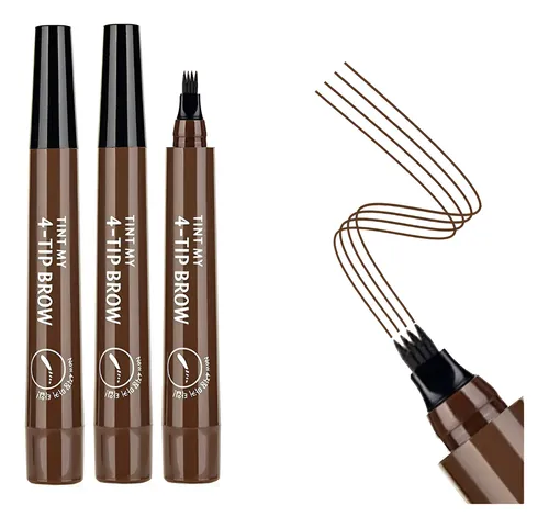 Lápices De Cejas Awccxmym Marrón Oscuro Microblading 3 Unida