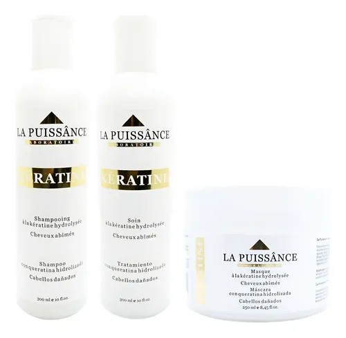 La Puissance Keratina Shampoo +acondicionador +máscara Local