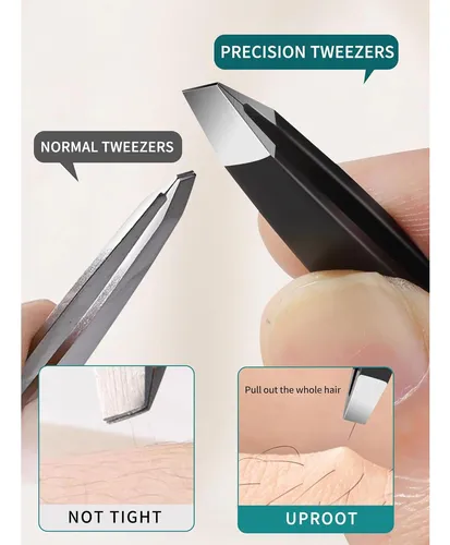Conjunto De Pinzas De Precisión Plys Para Cejas 4 Pcs